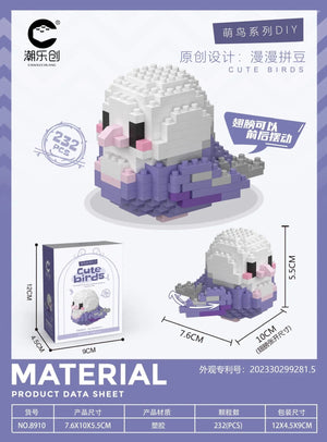 Planet Gates Cute Parrot Birds Micro Building Blocks Cockatiel Budgerigar DIY Assembled Pigeon Macaw 3D Model Mini Brick Figure Toys For Kids