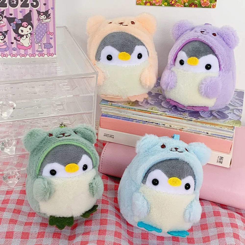 Planet Gates Cute Penguin Plush Doll KeyChain Cartoon Animal Penguin Stuffed Toy Kawaii Girl Car Key Chain Couple Pendant Children Gifts