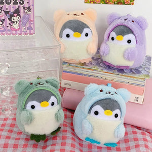 Planet Gates Cute Penguin Plush Doll KeyChain Cartoon Animal Penguin Stuffed Toy Kawaii Girl Car Key Chain Couple Pendant Children Gifts