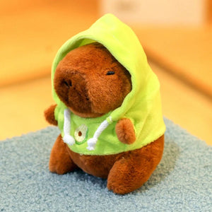 Planet Gates Cute Small Size Capybara Plush Toy With Wings Hoodie Simulation Capybara Doll Fluffty Toy Birthday Gifts