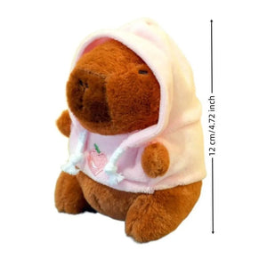 Planet Gates Cute Small Size Capybara Plush Toy With Wings Hoodie Simulation Capybara Doll Fluffty Toy Birthday Gifts