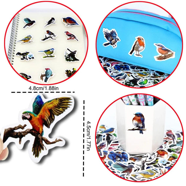 Planet Gates Cute Stickers Pack Kawaii Birds Aesthetic Stationery Supplies Lot Office School Teacher Scrapbooking Supplies Korean Paper Txt