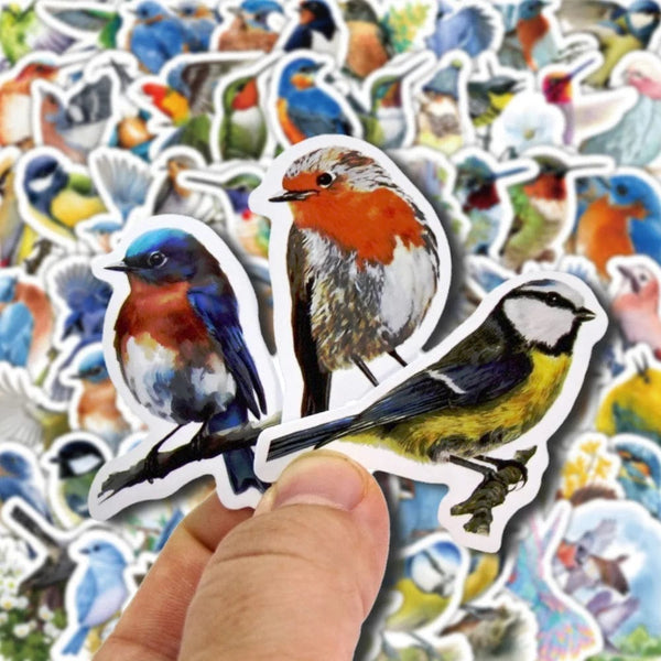 Planet Gates Cute Stickers Pack Kawaii Birds Aesthetic Stationery Supplies Lot Office School Teacher Scrapbooking Supplies Korean Paper Txt