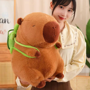 Planet Gates Cute Turtle Backpack Capibara Strawberry Hat Capybara Plush Toy Stuffed Animals Soft Doll Kids Toys Birthday Gift Pendant Decor