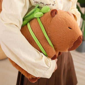 Planet Gates Cute Turtle Backpack Capibara Strawberry Hat Capybara Plush Toy Stuffed Animals Soft Doll Kids Toys Birthday Gift Pendant Decor