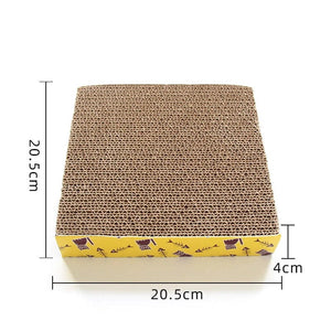 Planet Gates CW013-square Cat Toys Pet Cat Scratching Board Corrugated Cardboard Pad Grinding Nails Interactive Protecting Furniture Cats Scratcher Toy