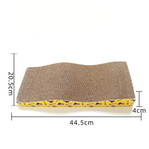 Planet Gates CW013-wave Cat Toys Pet Cat Scratching Board Corrugated Cardboard Pad Grinding Nails Interactive Protecting Furniture Cats Scratcher Toy