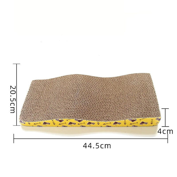 Planet Gates CW013-wave Cat Toys Pet Cat Scratching Board Corrugated Cardboard Pad Grinding Nails Interactive Protecting Furniture Cats Scratcher Toy