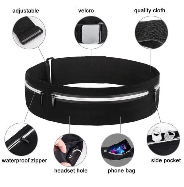 Planet Gates CWIKLES Belt Bag Mobile Cell Phone Bag for Running Men Running Bag Women Sport Fanny Pack Waterproof Jogging Gym Waist Bag Run