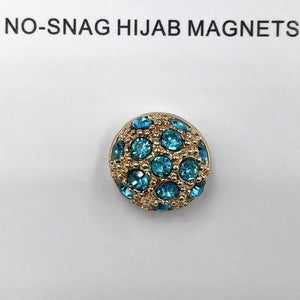Planet Gates Cyan / CHINA Premium 1 Pair Triangle Strong Magnet Hijabs Clip Accessories Muslim Women's Safety No Hole Fixed Turban Scarf Pins Brooches