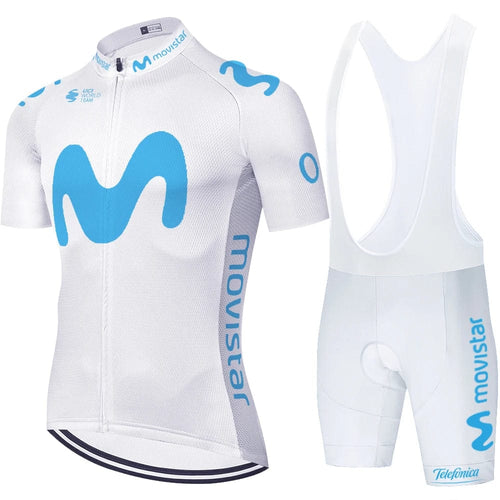 Planet Gates Cycling set 3 / S 2024 Team Movistar cycling jersey men cycling set Maillot Ropa Ciclismo Jersey Men Summer Bike Jersey Set Bike Bicycle Wear MTB