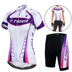 Planet Gates Cycling Set / S / CHINA X-Tiger Women's Cycling Jersey Set Summer Anti-UV Cycling Bicycle Clothing Quick-Dry Mountain Female Bike Clothes Cycling Set