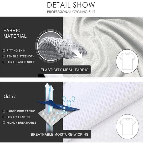 Planet Gates CYKLOPEDIA Men Short Sleeve Jersey Sets Ropa Ciclismo Hombre Summer Cycling Clothing Triathlon Bib Shorts Suit Bike Uniform