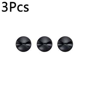 Planet Gates D-3pcs black 10/1Pcs Self-adhesive Cable Clips Silicone USB Cable Holder Organizer Wire Cord Management Clips for Home Office Desktop Tidy