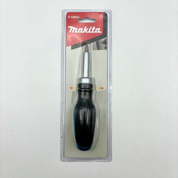 Planet Gates D-58833 Makita D-58833 Ratchet Screwdriver 1/4" 25mm PH2 Positive Negative Magnetic Poles Screw Hand Tool Attachments