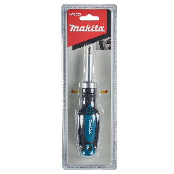 Planet Gates D-58833 Makita D-58833 Ratchet Screwdriver 1/4" 25mm PH2 Positive Negative Magnetic Poles Screw Hand Tool Attachments