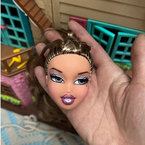 Planet Gates D / Only Head One Pieces Head Girl Doll's Head 1/7 Bjd with Sex Mouth Diy Dress Up Toy Accessories