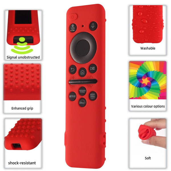 Planet Gates D Silicone Protective Cover for Samsung Smart TV Remote Control BN59-01432A/01432B/01432D/01432J/01436B Solar Cell Remote Case