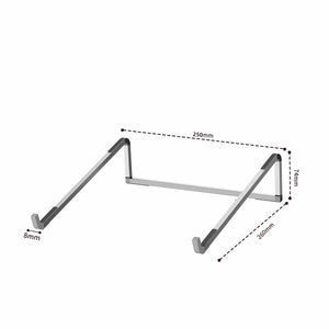 Planet Gates D0119-SILVER Laptop Stand For Macbook Folding Adjustable Aluminum Computer Pc Tablet Stand Notebook Tablelaptop Holder Heat Dissipation