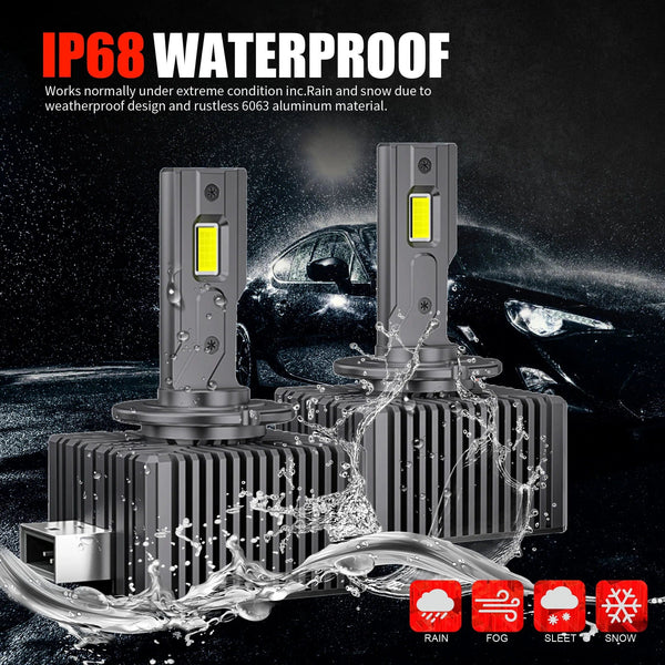 Planet Gates D3S 2PCS 30000LM D1S D3S Headlight 35W D2S D2R D4S D4R D5S D8S LED Canbus Lamps  Auto LED Lights Bulb For Car Lights 6000K Plug&Play