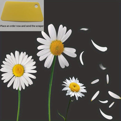 Planet Gates daisy style1 Suitable For Car Body Scratch Masking Rear Daisy Cute Fun Decorative Sticker