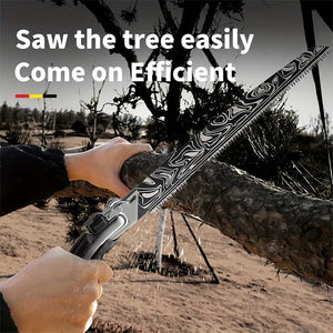 Planet Gates Damascus 1pc, Damascus Waist Saw Hacksaw Hand Tools Woodworking Tools Carpentry Band Household Small Hand-held Garden Fruit Tree Outdoor Logg For Garden Tool (with Case)