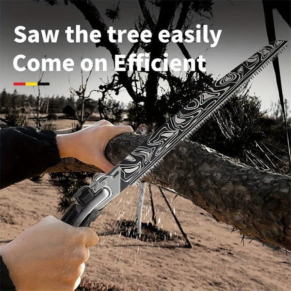 Planet Gates Damascus 1pc, Damascus Waist Saw Hacksaw Hand Tools Woodworking Tools Carpentry Band Household Small Hand-held Garden Fruit Tree Outdoor Logg For Garden Tool (with Case)