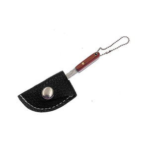 Planet Gates DamascusLeather Case Swayboo Outdoor Camping Mini Axe Stainless Steel Sharp Blade Fixed Keychian Knife Unpacking Express Titanium EDC Tool Outdoor