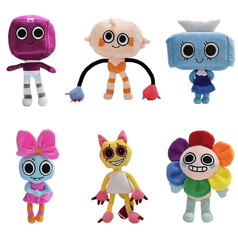 Planet Gates Dandy's World Plush Cute Dandy World Scrap Stuffed Horror Game Goob Pebble Plushie Soft Pillow Doll Children Gifts Doll