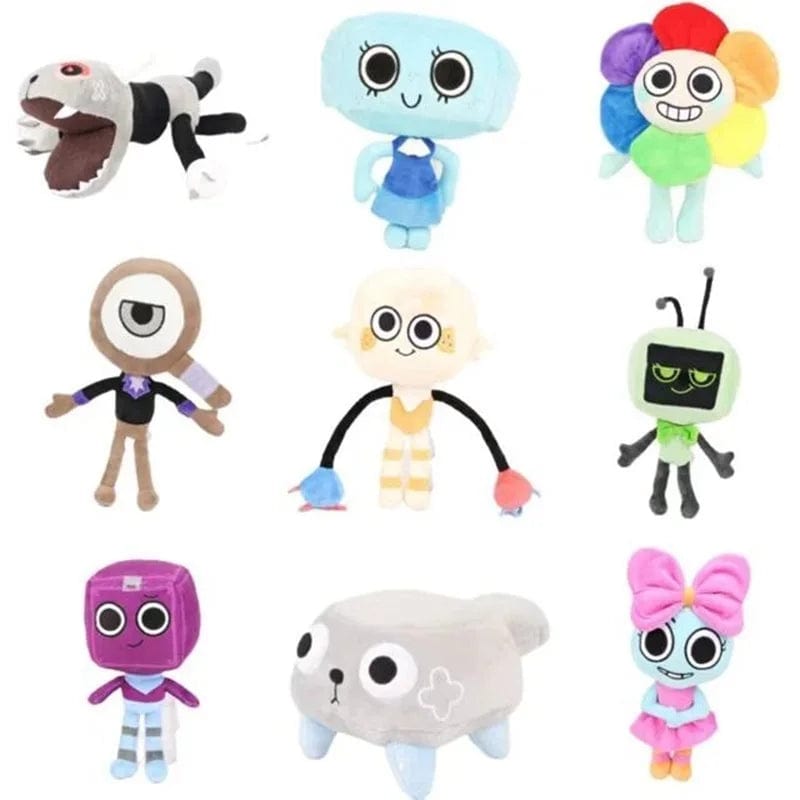 Planet Gates Dandy's World Plush Horror Game Dandy World Scrap Soft Stuffed Plush Toy Cute Boxten Poppys Plushie Pillow Dolls For Kids Gifts