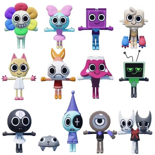 Planet Gates Dandy's World Plush Horror Game Dandy World Scrap Soft Stuffed Plush Toy Cute Boxten Poppys Plushie Pillow Dolls For Kids Gifts