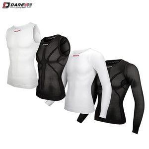Planet Gates DAREVIE Cycling First Layer Man Compression Seamless Bicycle GYM Cycling Inner Man Sports Fishnet Shirt Undershirt Cycling Women