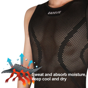 Planet Gates DAREVIE Cycling First Layer Man Compression Seamless Bicycle GYM Cycling Inner Man Sports Fishnet Shirt Undershirt Cycling Women