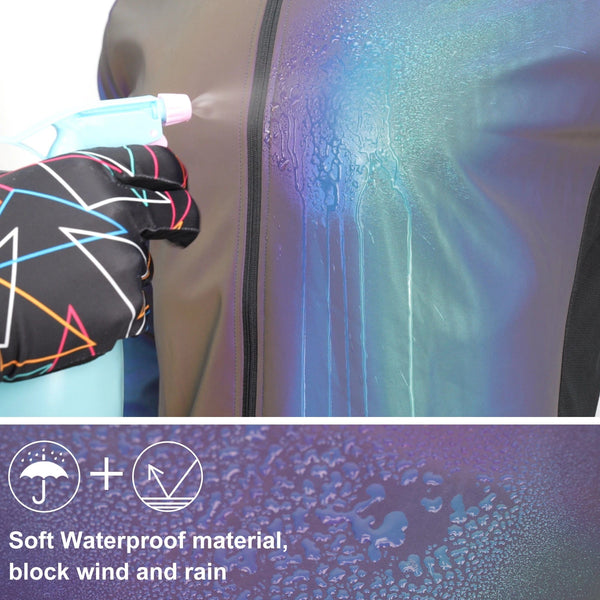 Planet Gates DAREVIE Cycling Jacket Man Winter Rainbow Reflective Windbreak Men Windproof Waterproof Cycling Jacket Men Women Spring Fall