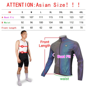 Planet Gates DAREVIE Cycling Jacket Man Winter Rainbow Reflective Windbreak Men Windproof Waterproof Cycling Jacket Men Women Spring Fall