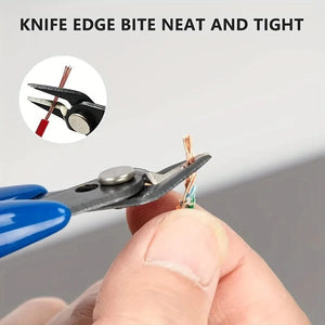 Planet Gates dark blue 1PC 170 Universal Pliers DIY Electronic Diagonal Side Cutting Nippers Wire Cable Cutter Hand Tools