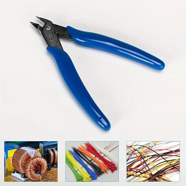 Planet Gates dark blue 1PC 170 Universal Pliers DIY Electronic Diagonal Side Cutting Nippers Wire Cable Cutter Hand Tools