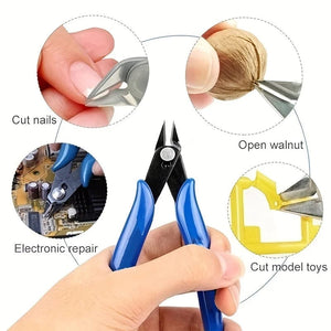 Planet Gates dark blue 1PC 170 Universal Pliers DIY Electronic Diagonal Side Cutting Nippers Wire Cable Cutter Hand Tools