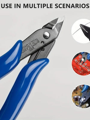 Planet Gates dark blue 1PC 170 Universal Pliers DIY Electronic Diagonal Side Cutting Nippers Wire Cable Cutter Hand Tools