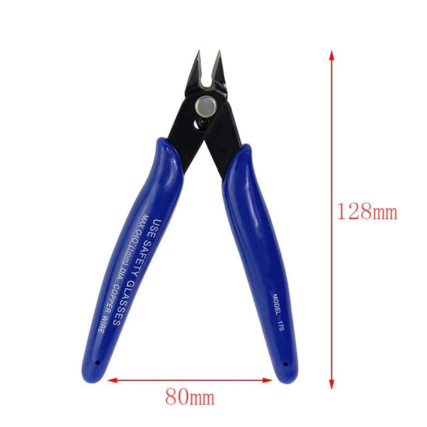 Planet Gates dark blue 1PC 170 Universal Pliers DIY Electronic Diagonal Side Cutting Nippers Wire Cable Cutter Hand Tools