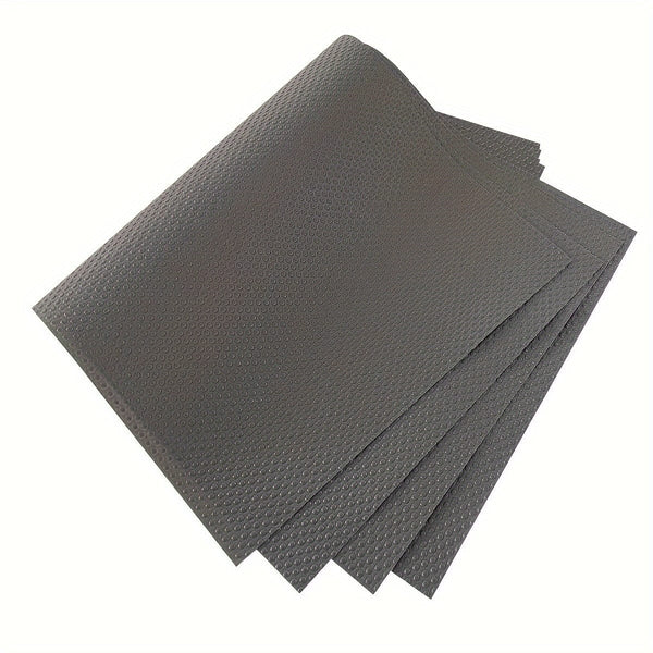 Planet Gates Dark Gray / 4pcs 4 Pcs Refrigerator Liners Mats, Washable Refrigerator Mats Liner, Waterproof Oilproof Fridge Liners For Shelves, Cover Pads For Freezer, Glass Shelf, Cupboard Cabinet Drawer
