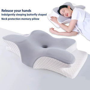 Planet Gates DARK GRAY Memory Foam Pillow, Slow Rebound Neck Pillow, Pain Relief, Sleep Pillow