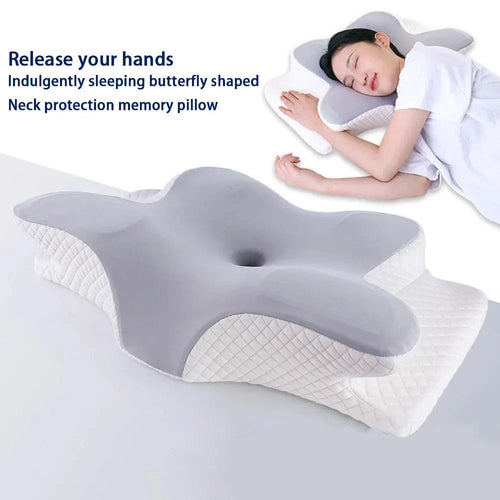 Planet Gates DARK GRAY Memory Foam Pillow, Slow Rebound Neck Pillow, Pain Relief, Sleep Pillow