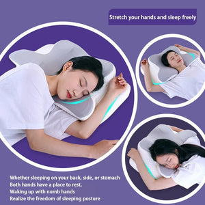 Planet Gates DARK GRAY Memory Foam Pillow, Slow Rebound Neck Pillow, Pain Relief, Sleep Pillow