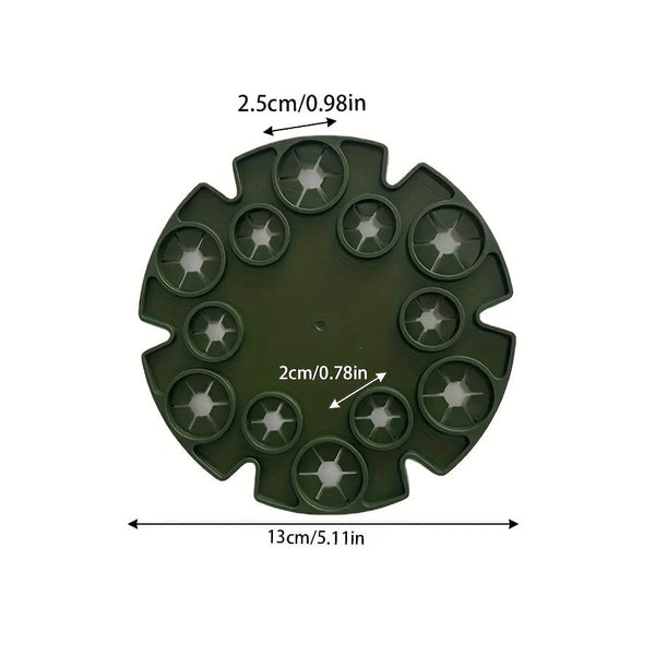 Planet Gates Dark Green 1pc Garden Retainer Plant Retainer Disc Flower Prop Climbing Pergola (plant Fixing Shelf) Plant Climbing Support Rack Climbing Rattan Rack, Home Decor Indoor Planting Supplies, Hanging Pot For Green Plants