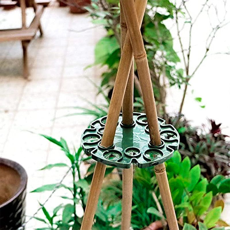 Planet Gates Dark Green 1pc Garden Retainer Plant Retainer Disc Flower Prop Climbing Pergola (plant Fixing Shelf) Plant Climbing Support Rack Climbing Rattan Rack, Home Decor Indoor Planting Supplies, Hanging Pot For Green Plants