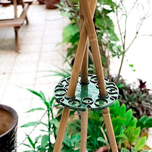 Planet Gates Dark Green 1pc Garden Retainer Plant Retainer Disc Flower Prop Climbing Pergola (plant Fixing Shelf) Plant Climbing Support Rack Climbing Rattan Rack, Home Decor Indoor Planting Supplies, Hanging Pot For Green Plants