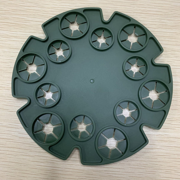 Planet Gates Dark Green 1pc Garden Retainer Plant Retainer Disc Flower Prop Climbing Pergola (plant Fixing Shelf) Plant Climbing Support Rack Climbing Rattan Rack, Home Decor Indoor Planting Supplies, Hanging Pot For Green Plants