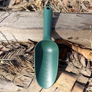 Planet Gates Dark Green 1pc Garden Shovel, Flower Vegetables Planting Soil Loosening Shovel, Plastic Succulent Plants Soil Shovels, Handheld Soil Scoop Scale Mark Loosening Soil, Plastic Potting Soil Scoop Garden Shovel Digging Tool, Garden Supplies
