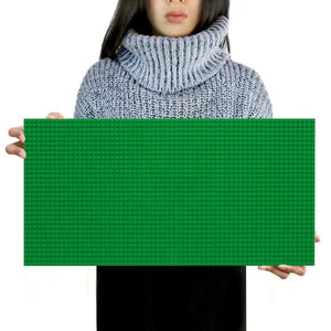 Planet Gates Dark green 32*64 Holes Classic Building Blocks Base Board, DIY Assembled Building Blocks Wall Compatible With Brand Gift Toys for Children